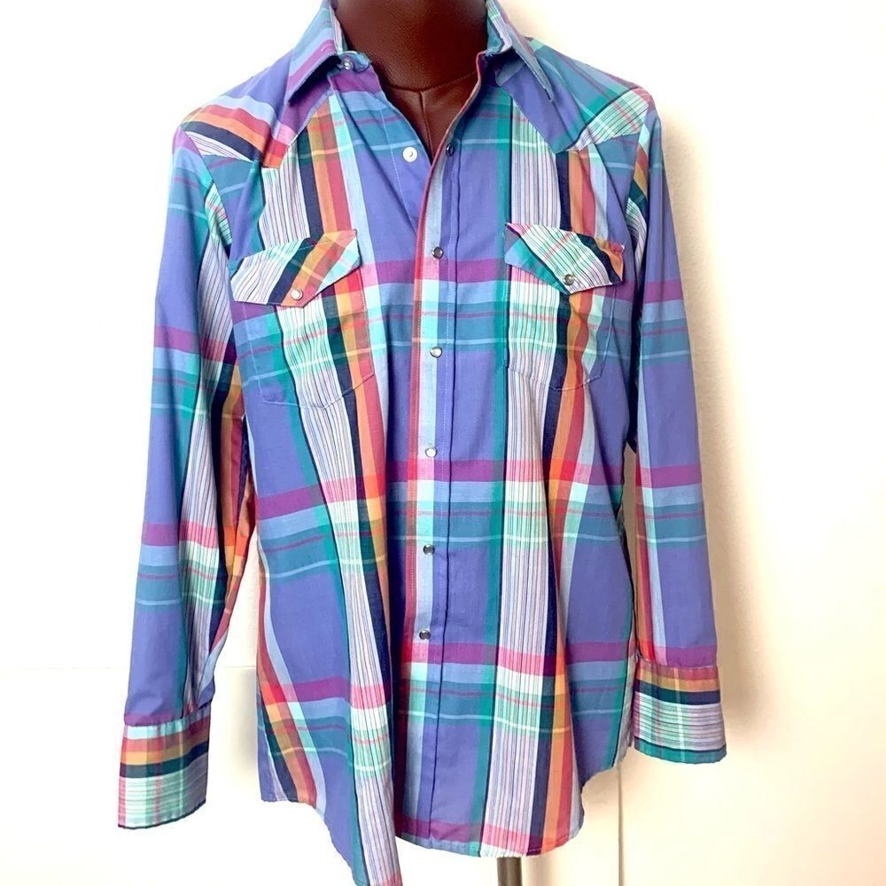 Vintage Retro Country Western Gold Collection by Karman 70’s-80’s Snap Shirt